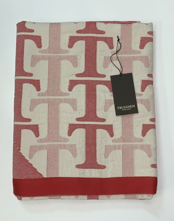 Полотенце банное Trussardi LETTER 100x180 Rosso