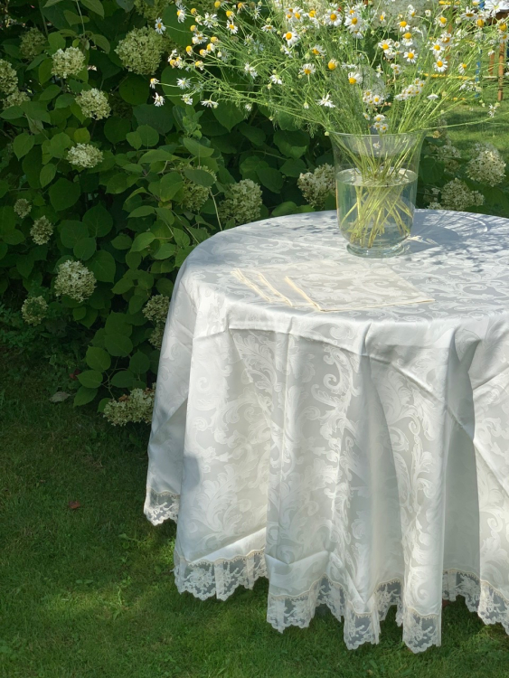 Скатерть круглая Palombella VALERIA GIOIELLO D.220x12