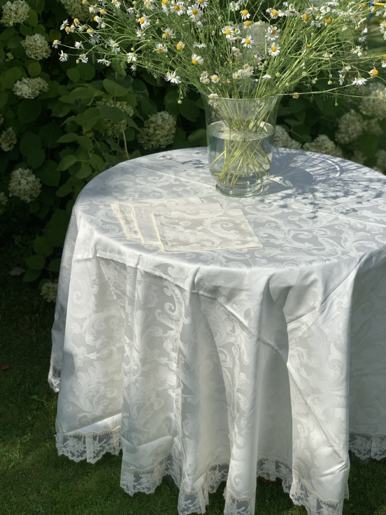 Скатерть круглая Palombella VALERIA GIOIELLO D.220x12