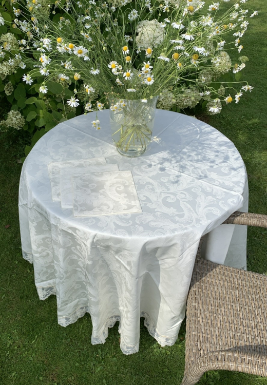 Скатерть круглая Palombella VALERIA GIOIELLO D.220x12