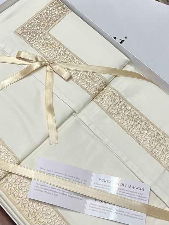 Постельное белье Emozioni TWINS семейный avorio/avorio