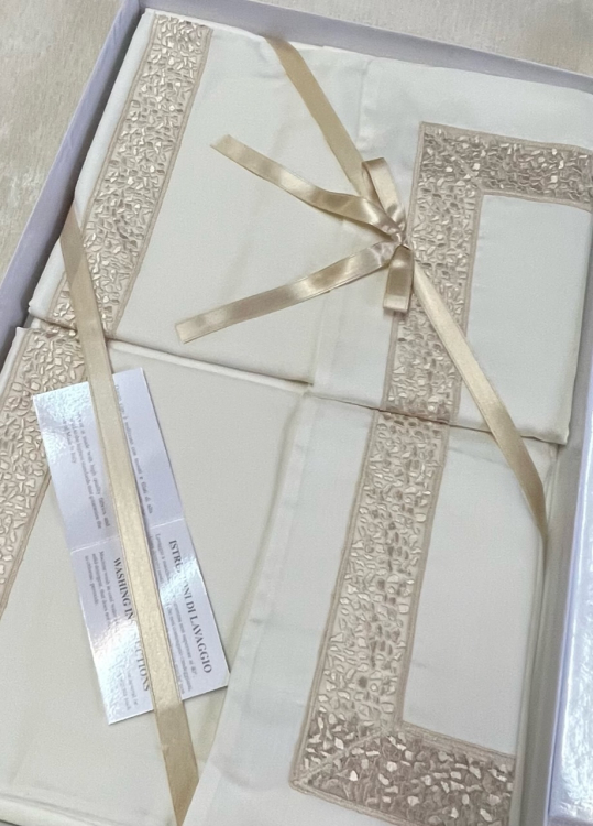 Постельное белье Emozioni TWINS семейный avorio/avorio