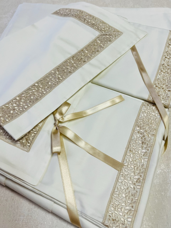 Постельное белье Emozioni TWINS семейный avorio/avorio