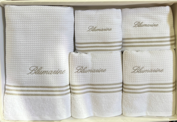 Комплект полотенец Blumarine TENNIS CLUB 5 шт. ECRU