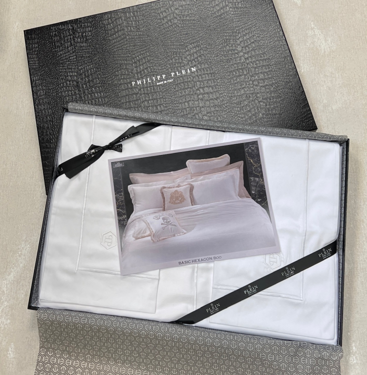 Постельное белье Philipp Plein BASIC HEXAGON bianco