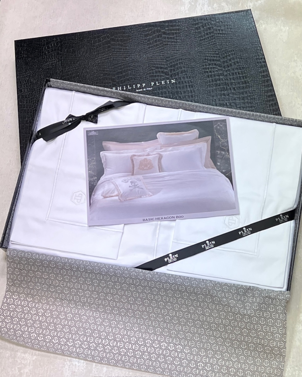 Постельное белье Philipp Plein BASIC HEXAGON bianco