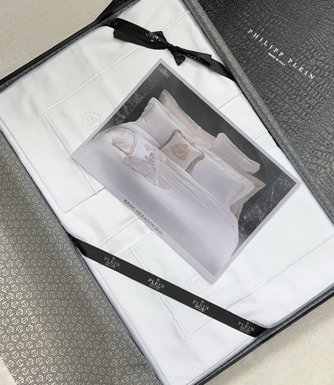Постельное белье Philipp Plein BASIC HEXAGON bianco