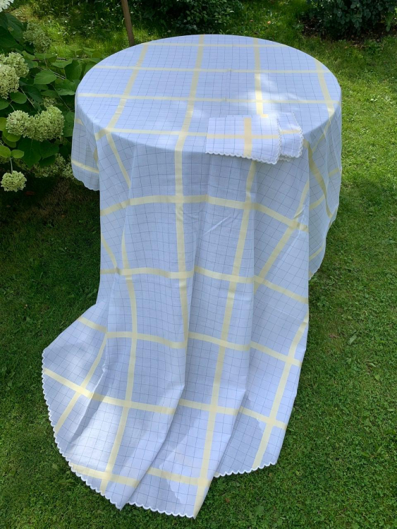 Скатерть овальная с салфетками Palombella RIO 180x270x12 OVALE (Gold)