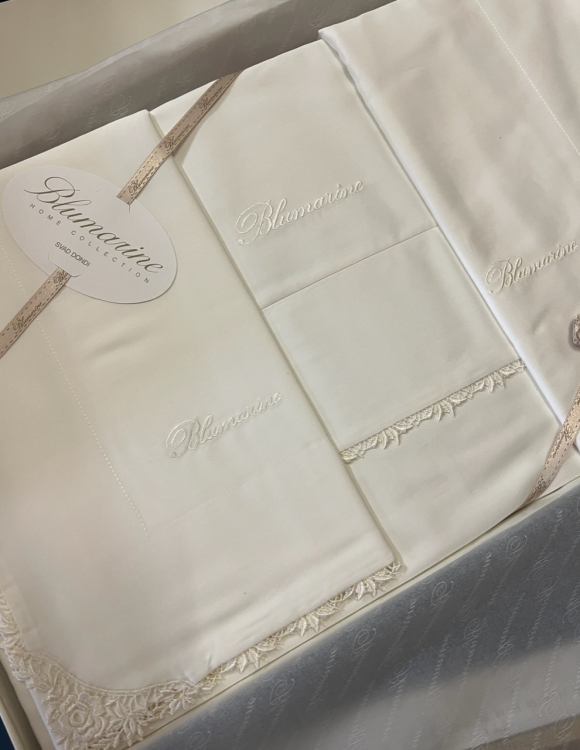 Постельное белье Blumarine DETTAGLI 220x200 perla