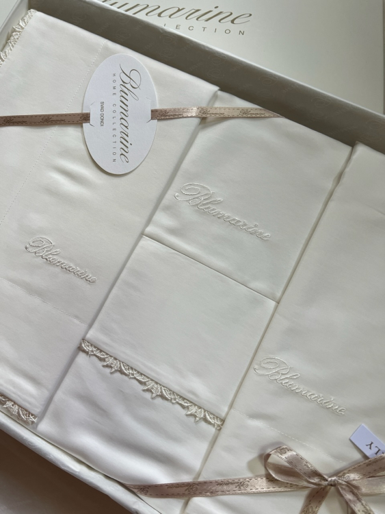 Постельное белье Blumarine DETTAGLI 220x200 perla