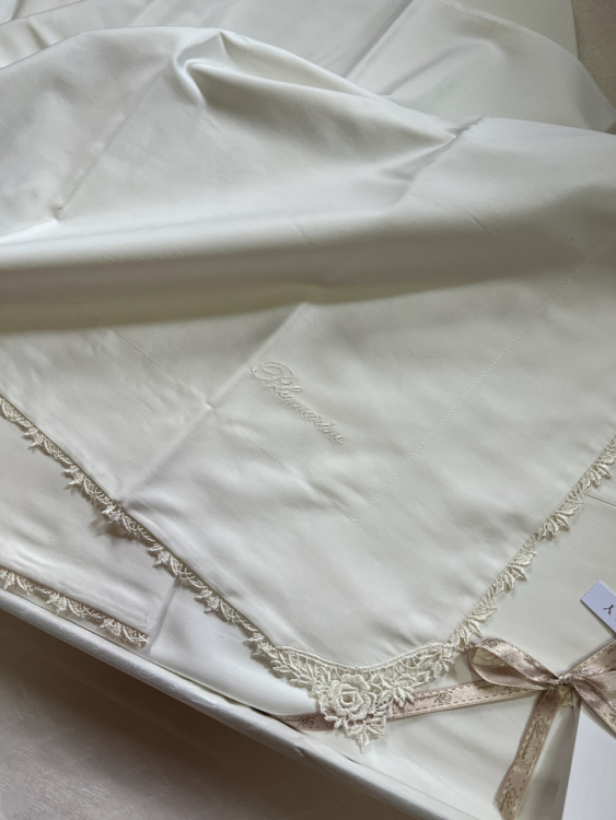 Постельное белье Blumarine DETTAGLI 220x200 perla
