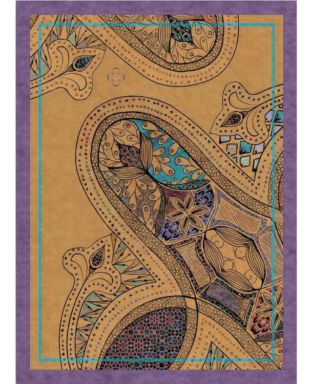 Плед Dondi GRANADA 140х180 TABACCO 100% сатин