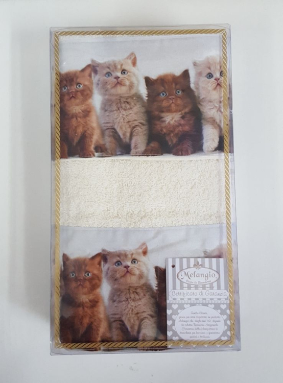 Комплект полотенец 1+1 Melangio CATS