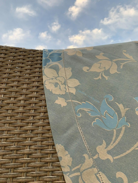 Круглая скатерть с салфетками, Mila Schon 9812 O220х12