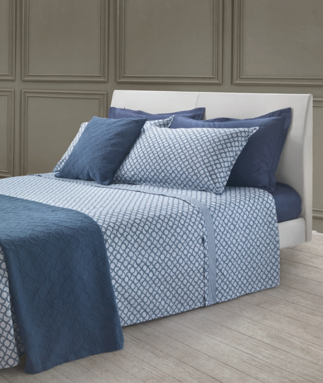 220x200 Постельное белье Trussardi CONTEMPORARY LOGO blue