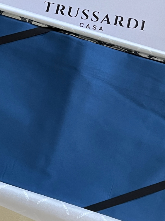 220x200 Постельное белье Trussardi CONTEMPORARY LOGO blue